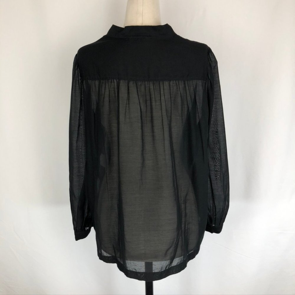 Dries Van Noten Cotton/Silk Sheer Shirt - Picture 2 of 8